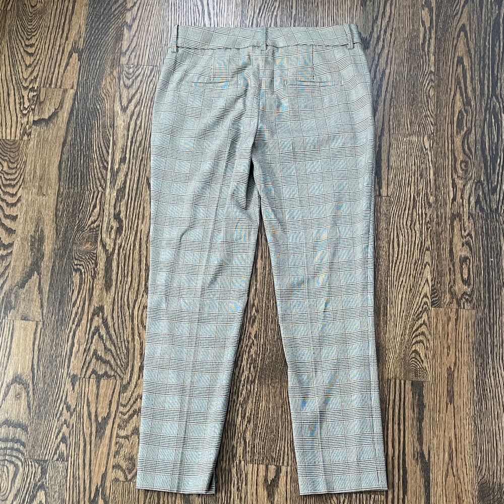 Zara Gray Plaid Pants - Picture 7 of 10